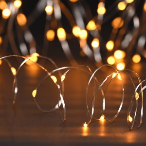 100 Battery Operated Multifunction Dewdrop lights - Warm White